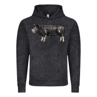 Vintage Black berkshire pig Vintage Hoodie - LillyAllenDesigns