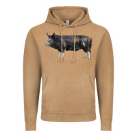 Vintage Camel berkshire pig Vintage Hoodie - LillyAllenDesigns