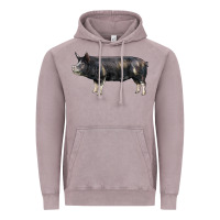 Vintage Zinc berkshire pig Vintage Hoodie - LillyAllenDesigns