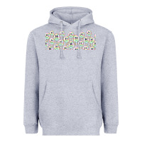 Heather Grey retro smiley faces Heavyweight Hoodie - TumblerDesignByShophia