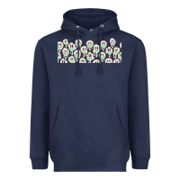 Navy retro smiley faces Heavyweight Hoodie - TumblerDesignByShophia