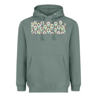 Sage retro smiley faces Heavyweight Hoodie - TumblerDesignByShophia