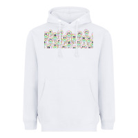 White retro smiley faces Heavyweight Hoodie - TumblerDesignByShophia