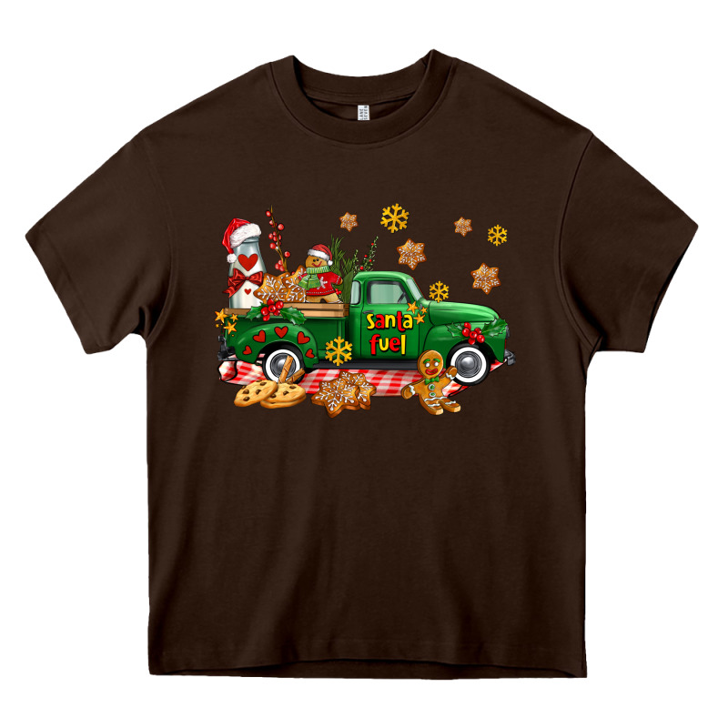Santa Fuel   Cookies Truck Heavy Core Tee by AdoDesignShop | Teevron