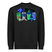 Black wrestling coffee cups Heavyweight Sweatshirt - NancyCooperArtShop