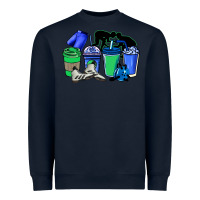 Navy wrestling coffee cups Heavyweight Sweatshirt - NancyCooperArtShop