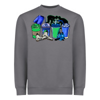Storm wrestling coffee cups Heavyweight Sweatshirt - NancyCooperArtShop