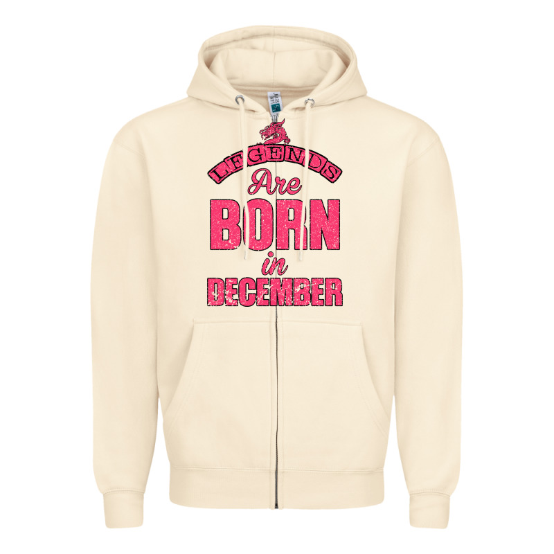 Legends Are Born İn December Zipper Hoodie by Bettercallsaul | Teevron