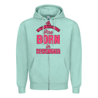 Seafoam LEGENDS ARE BORN İN DECEMBER Zipper Hoodie - Bettercallsaul