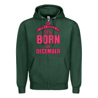 Sports Green LEGENDS ARE BORN İN DECEMBER Zipper Hoodie - Bettercallsaul