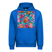 Cobalt breast cancer coffee cups with butterfly seamless pattern bbs Urban Hoodie - BundleAndBundleShop