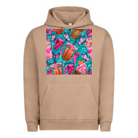 Pigment Burro breast cancer coffee cups with butterfly seamless pattern bbs Urban Hoodie - BundleAndBundleShop