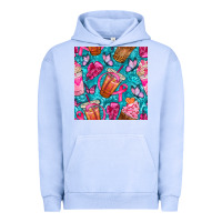 Breast Cancer Coffee Cups With Butterfly Seamless Pattern Bbs Urban Hoodie | Teevron
