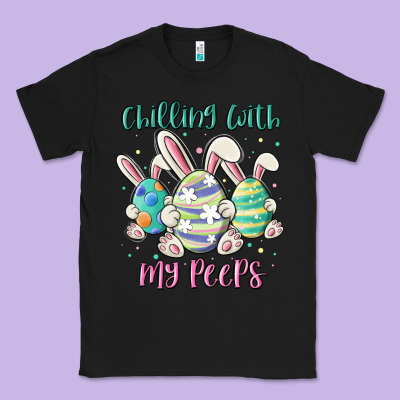 Chilling With My Peeps Classic Tee Designed By Maliassmallbusiness