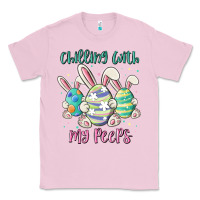 Bubblegum Pink chilling with my peeps Classic Tee - MaliasSmallBusiness