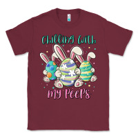 Burgundy chilling with my peeps Classic Tee - MaliasSmallBusiness