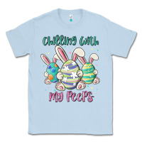 Dusty Blue chilling with my peeps Classic Tee - MaliasSmallBusiness