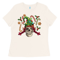 Bone elf skull Ladies Tee - FaDigitalArtStudio