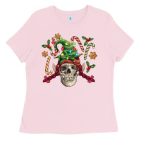 Bubblegum Pink elf skull Ladies Tee - FaDigitalArtStudio