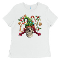 White elf skull Ladies Tee - FaDigitalArtStudio