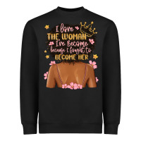 Black i love the woman i've become because i fought to b Heavyweight Sweatshirt - MaliasSmallBusiness