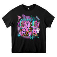 Black rocking the night shift cna life Heavy Core Tee - AdoDesignShop