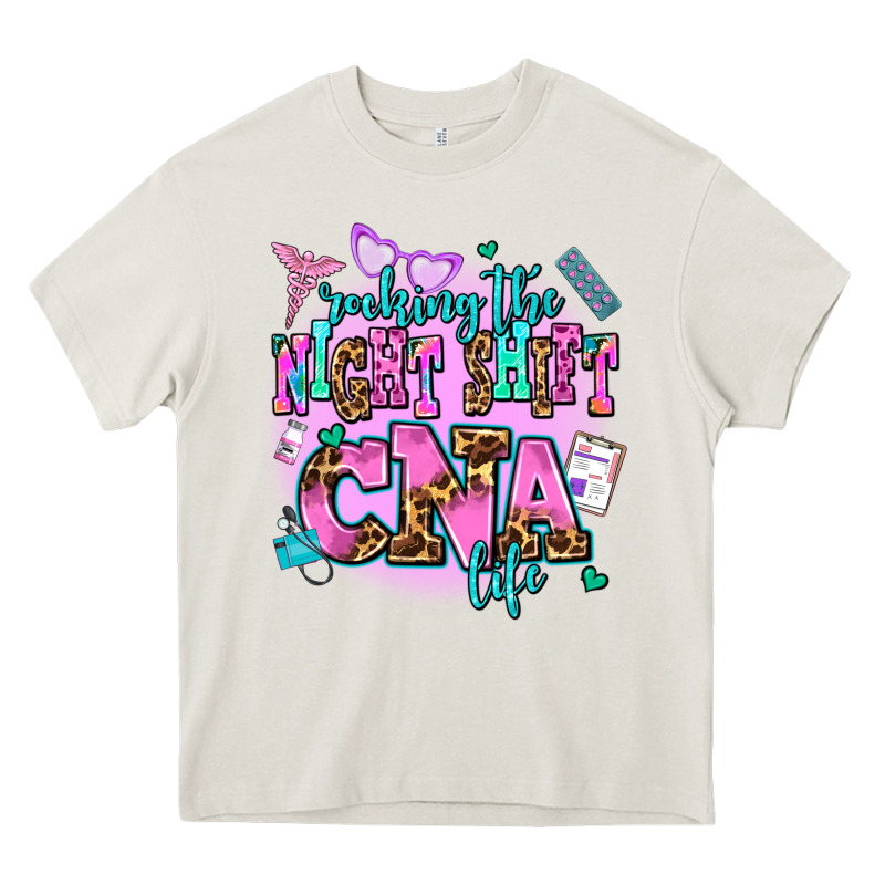 Rocking The Night Shift Cna Life Heavy Core Tee by AdoDesignShop | Teevron