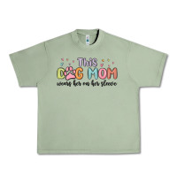 Oil Green this dog mom wears her heart on her sleeve Urban Heavy Tee - MaliasSmallBusiness