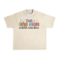 Sandshell this dog mom wears her heart on her sleeve Urban Heavy Tee - MaliasSmallBusiness