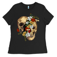Black nature skull Ladies Tee - RanaPortraitStore