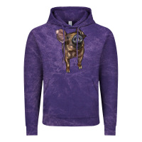 Cloud Purple baby duroc pig Vintage Hoodie - LillyAllenDesigns