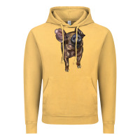 Vintage Mustard baby duroc pig Vintage Hoodie - LillyAllenDesigns