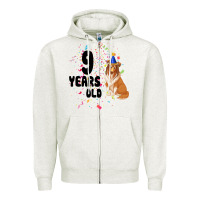 Oatmeal Heather 9 Years Old Zipper Hoodie - Bettercallsaul