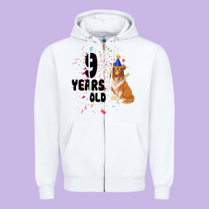 9 Years Old Zipper Hoodie Designed By Bettercallsaul