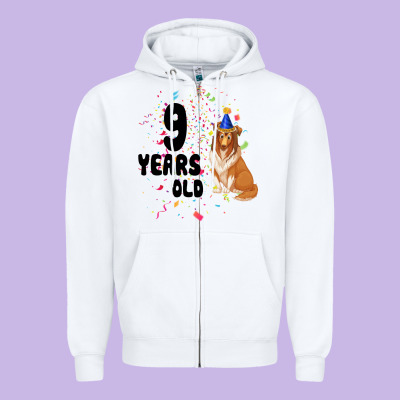 9 Years Old Zipper Hoodie Designed By Bettercallsaul