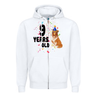 White 9 Years Old Zipper Hoodie - Bettercallsaul