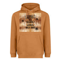 Meerkat warning i'm an asshole with rusty background Heavyweight Hoodie - TumblerDesignByShophia