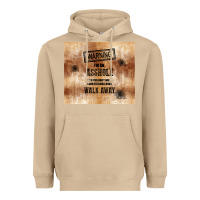 Mushroom warning i'm an asshole with rusty background Heavyweight Hoodie - TumblerDesignByShophia