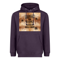 Plum warning i'm an asshole with rusty background Heavyweight Hoodie - TumblerDesignByShophia