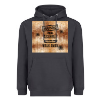 Smoke warning i'm an asshole with rusty background Heavyweight Hoodie - TumblerDesignByShophia