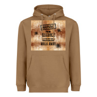 Toasted Coconut warning i'm an asshole with rusty background Heavyweight Hoodie - TumblerDesignByShophia