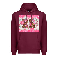 Burgundy nurse rn Premium Hoodie - TumblerDesignByShophia