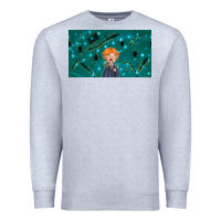 Heather Grey wizard boy and mouse Premium Sweatshirt - TumblerDesignByShophia
