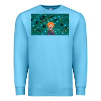 Ocean Blue wizard boy and mouse Premium Sweatshirt - TumblerDesignByShophia