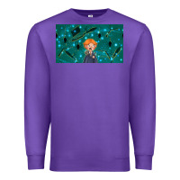 Purple wizard boy and mouse Premium Sweatshirt - TumblerDesignByShophia