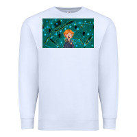 White wizard boy and mouse Premium Sweatshirt - TumblerDesignByShophia