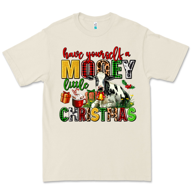 Have Yourself A Mooey Little Christmas Premium Tee by AdoDesignShop | Teevron