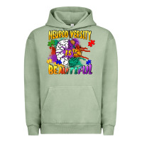 Pigment Oil Green Neurodiversity Is Beautiful Urban Hoodie - FaDigitalArtStudio