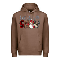 Chestnut let it snow snowman Premium Hoodie - JahusDesignShop