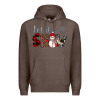Coffee let it snow snowman Premium Hoodie - JahusDesignShop